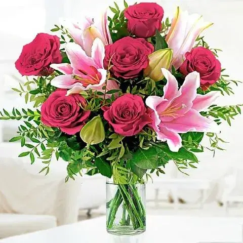send birthday flowers athens florist delivery service roses lilies bouquet