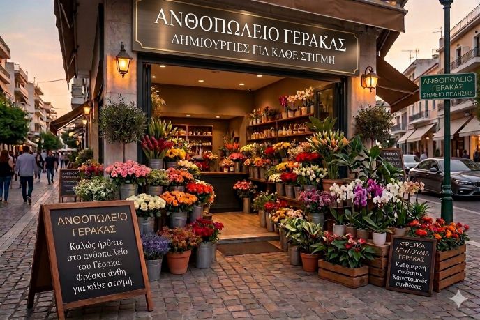 Ανθοπωλείο Γέρακας - Athens Flower Delivery