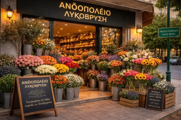 Ανθοπωλείο Λυκόβρυση - Athens Flower Delivery