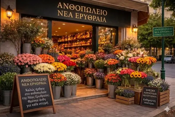 Ανθοπωλείο Νέα Ερυθραία - Athens Flower Delivery