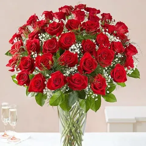 τιμή για 40 κόκκινα τριαντάφυλλα αθήνα online ανθοπωλείο delivery λουλουδιών προσφορά Eternal Fire