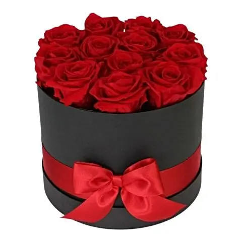 classic round red roses box flower delivery athens florist same day