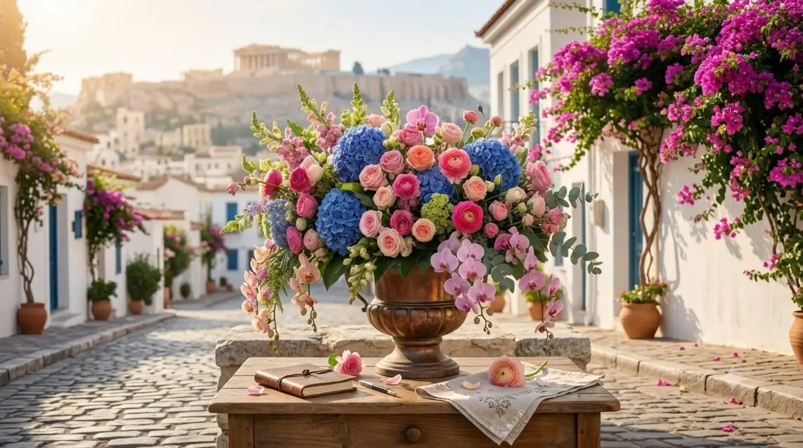 Flower Boxes λουλούδια σε κουτί πολυτελή rose boxes στην Αθήνα από το Athens Flower Delivery