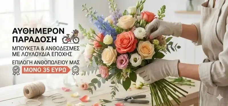 Εποχιακά Μπουκέτα και Ανθοδέσμες